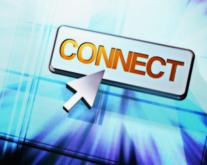 'Connect' icon and arrow